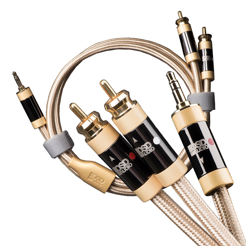 2M Aurum 3.5mm Mini RCA to Dual RCA Cable | OSD Audio